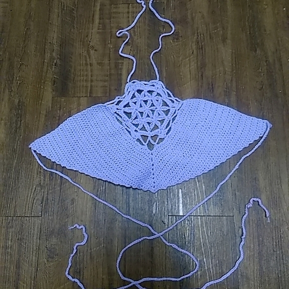Handmade Flower of Life Festival Crop Top - Picture 4 of 5